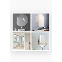 (45x60cm)Gương Treo  Phòng Tắm CAO CẤP Tặng phụ kiện lắp đặt KT 45x60cm