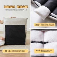 45X7Ghế Sofa Lười Có Thể Nằm Hoặc Ngủ, Giường Đơn Gấp Chiếu Tatami, Tựa Lưng, Ban Công, Phòng Ngủ Thư Giãn Nhỏ