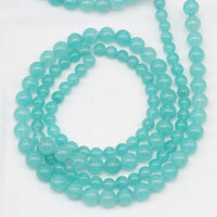 4/6/8/10/ Hạt Tròn Đá Tự Nhiên Màu Xanh Hồ Nước Amazonite 12 Mm Hạt Đệm Rời Để Làm Trang Sức Vòng Tay Tự Làm Bán Sỉ