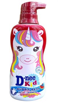 (472) D-NEE kids sữa tắm ngựa đỏ hương dưa hấu 400ml - Chai