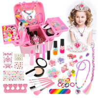 48 Chiếc Công Chúa Trang Sức Bộ Đồ Chơi Bé Gái Bộ Trang Điểm Trẻ Em Bộ Trang Điểm Cho Bé Gái Công Chúa Giả Vờ Chơi Bộ Trang Phục Phụ Kiện Cho Trẻ Em