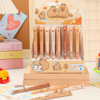 48 Chiếc Dễ Thương Capybara Động Vật Mực Xanh Đen Bút Xóa Được 0.38mm Bút Gel Nạp Cần Có Thể Giặt Tay Cầm Cho Trường Viết Văn Phòng Phẩm Dễ Thương Quà Tặng Ngày Trẻ Em