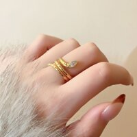 48 Giờ Giao Hàng Guria Nhiều Lớp Cuộn Dây Vàng Rắn Nhẫn Nữ Ánh Sáng Sang Trọng Cao Cấp Chỉ Số Ngón Tay Vòng 2024 Đuôi 2.14-6