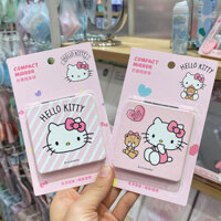 [48 giờ vận chuyển] Gương gấp hai mặt cổ điển Kitty Cat cho bé gái, gương trang điểm cầm tay, nắp gập, gương trang điểm nhỏ 1.23 1.23
