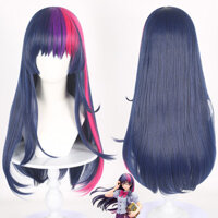 [48 giờ vận chuyển] Tóc giả cosplay Twilight My Little Pony Twilight Sparkle Pinkie Pie màu tím hỗn hợp Tóc giả cosplay My Little Pony