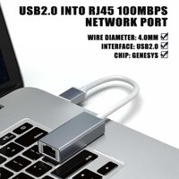 480Mbps USB2.0 Để RJ45 Mạng Cổng Ethernet Mạng Chuyển Đổi Trung Tâm Cho Laptop