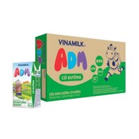 (496) VINAMILK ADM sữa tươi có đường 110ml - Hộp