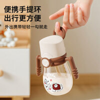 [4991 Lời khen ngợi của mọi người] Chai nước lật cho bé Ống hút cho bé Bình nước trẻ em có tay cầm 6 tháng tuổi Một tuổi 2 tuổi Trên 2 tuổi Chống đầy hơi 3.31