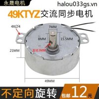 49ktyz AC Động cơ đồng bộ từ tính vĩnh viễn 220v Giảm số có thể đảo ngược Động cơ nhỏ Mini Tốc độ thấp Chuyển tiếp Ngược lại