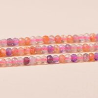 4a tự nhiên super seven diamond cut loose bead crystal diy