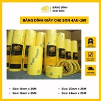 [4AU-15 băng dính sơn ôtô] 1 cây băng dính giấy 4AU che sơn chuyên dụng 15mm x 24 cuộn