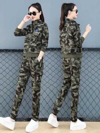 4E 2025 Bộ Đồ Thể Thao Ngụy Trang Mới Nhất, Bộ Đồ Thể Thao Nữ Mùa Xuân Thu Đông, Ba Bộ Áo Khoác