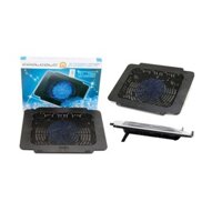 4E[P1006] Đế quạt tản nhiệt Coolcold chính hãng 1Fan lớn giải nhiệt nhanh cho Laptop 14-16 Inch JW90