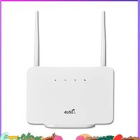 4g LTE CPE Router Modem 300Mbps Điểm truy cập không dây Ăng-ten ngoài có khe cắm thẻ Sim cho công việc du lịch tại nhà EU Cắm bánh xích