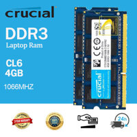 4GB DDR3 1066Mhz quan trọng 2RX8 PC3-8500CL7 SODIMM RAM máy tính xách tay 204Pin cho Intel AMD Bộ nhớ