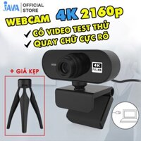 [4K NÉT GẤP 4 FULLHD] Webcam máy tính 4K - 38400 x 2160p và 2K - 2560 x 1440p - Thu hình cho máy tính, pc, TV, để bàn