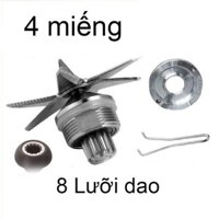 4miếng Phụ kiện Lưỡi dao, 8Lưỡi dao, bát sắt, vòng bi, nhông