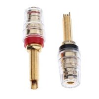 4mm Banana Connector Binding Post Audio Video Cable Adapters for Amp Speaker