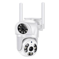 4MP UHD PTZ IP Dome EU Camera Dual Lens Double Screen AI Humanoid Detection Full Color CCTV Intercom APP Remote Home Sur