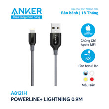 Cáp Anker PowerLine+ Lightning A8121 - 0.9m