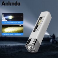 4pc Mini Torch Power Bank Đèn pin LED chiến thuật siêu sáng Chiếu sáng ngoài trời 4 chế độ với cáp sạc Micro USB