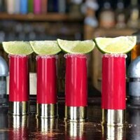 4PCS 12 Gauge Shot Glasses Tequila Shot Glass Easy to Use 9.2 X 3.2 X 3.6cm
