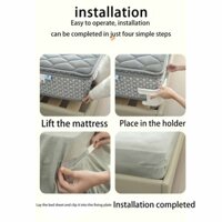 4pcs Bed Sheet Grippers - Multi-Functional Clip Invisible and transparent Keep Bedding Neat & Tidy