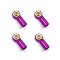 4PCS Metal M3 Aluminum Link Tie Rod End Ball Joint for 1/10 Crawler SCX10 D90 Racing RC Car Parts
