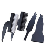 4PCS Reciprocating Saw Nylon Steel Brush Set Multipurpose Cleaning for Wood Metal Concrete Quick Efficient Rust Removal
