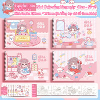 4PCS Sổ Vẽ Trẻ em Vở Vẽ A4 Học Sinh A4  Nhiều Màu Sắc Phù Hợp Cho Các Bé Vẽ Tranh Tô Màu Sáp Bút Chì Màu