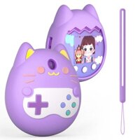 4Pcs/Set Virtual Pets Game Machine Cover Silicone Case for Tamagotchi Pix (Purple)