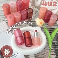 [4U2] Son Lì 4U2 Dạng Thỏi Vỏ Nhám Mờ 4.6g Mướt Mịn Trên Môi Matte Balm Lipstick
