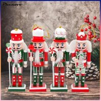 4x Giáng Sinh Nutcracker Cây Giáng Sinh Trang Trí Hoạt Hình Sưu Tập Con Rối Bằng Gỗ Nutcracker Cho Đám Cưới Sinh Nhật