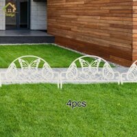 4x Hàng rào sân vườn trang trí Picket Hàng rào sân vườn Trang trại Trang trí bướm