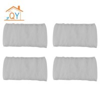 4x Lồng Chim Bao Seed Catcher Lồng Chim Lưới Lưới Bao Váy Bảo Vệ (White-M)