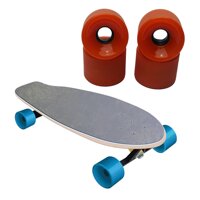 4x PU Skateboard Wheels Replacement Longboard Wheel Roller Casing - Orange
