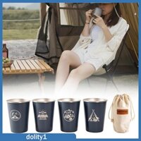 4x Thép Không Gỉ Cốc Tumbler Bộ Cốc Uống Cắm Trại Bộ Đồ Ăn Du Lịch Cốc 350ml Cốc Bia Cho Ba Lô BBQ
