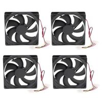 4x120mm Case Fan Long Life Computer Case Fan Ultra Quiet Computer Cooling Fan