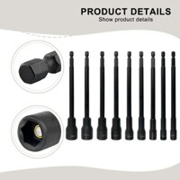 5 / 9 chiếc 150mm Mở rộng Ổ cắm lục giác từ tính cho máy khoan điện Tua vít khí nén