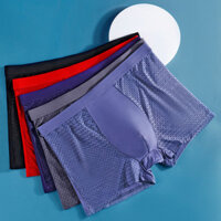 5 bộ quần lót boxer lưới lụa lạnh cho nam, thoáng khí, khoét sâu, nhanh khô, đồ lót thể thao sexy cho mùa hè