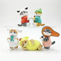 5 Cái / bộ 4-6cm Anime Hoạt Hình Mướp Cá Mập Mèo Pom Pom Purin Cá Hồi Cinnamoroll Pochacco Keroppi Q Phiên Bản PVC Nhân Vật Hành Động Mô Hình Đồ Chơi Búp Bê