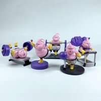 5 Cái / bộ 5-7cm Anime Dragon Ball Z Babidi Boos Majin Buu Fitness Máy Chạy Bộ Yoga Barbell Q Phiên Bản PVC Nhân Vật Hành Động Mô Hình Máy Tính Để Bàn Đồ Chơi Búp Bê