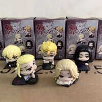 5 Cái / bộ 5cm Anime Nhật Bản Tokyo Revengers Búp Bê Ngủ Hanagaki Takemichi Manjiro Sano Draken Baji Keisuke Q Phiên Bản PVC Nhân Vật Hành Động Đồ Chơi Mô Hình
