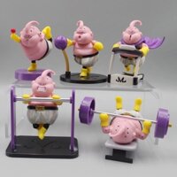 5 Cái / bộ Dragon Ball Z Anime Hình Babidi Boos Majin Buu Fitness Máy Chạy Bộ Yoga Barbell Q Phiên Bản PVC Nhân Vật Hành Động Mô Hình Máy Tính Để Bàn Đồ Chơi Búp Bê