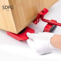 5 Cái / bộ Dụng Cụ Xử Lý Hàng Nặng, Đồ Nội Thất Mover Nâng Trợ Giúp Dụng Cụ Xử Lý Chất Liệu, Chuyên Nghiệp Với Thanh Bánh Xe Mover Con Lăn Thanh Trượt Nâng Ròng Rọc Khối Tủ Lạnh