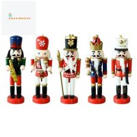 5 Cái / bộ Giáng Sinh Nutcracker Đồ Trang Trí Bằng Gỗ Saxophone Lính Trang Trí Bằng Tay 13cm Trang Trí Cây Giáng Sinh