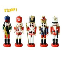 5 Cái / bộ Giáng Sinh Nutcracker Đồ Trang Trí Bằng Gỗ Saxophone Lính Trang Trí Bằng Tay 13cm Trang Trí Cây Giáng Sinh