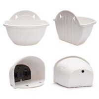 5 Cái Chậu Nhựa Ốp Tường, Treo Tường, Chậu Trồng cây + vĩ lót đáy chậu -  Sàn Gỗ, Tấm Gỗ Trang Trí(size lớn: 280x160)