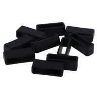 5 cái Con đỉa dây đồng hồ - Phụ kiện dây đồng hồ silicone - 24mm - Trắng