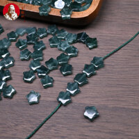 ((5 Cái / Giá) Ngọc Xanh Thủy Ngân Nhỏ Rời Hạt Ngôi Sao Năm Cánh 8x8mm Hàng Hóa Ngọc Tự Làm Vòng Tay Bông Tai Trang Sức Phụ Kiện Ngọc Bán Buôn